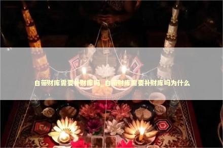 自带财库需要补财库吗_自带财库需要补财库吗为什么